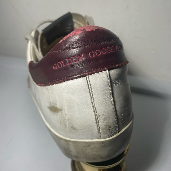 GOLDEN GOOSE súper star white Cherry sz 39 - Picture 12 of 15